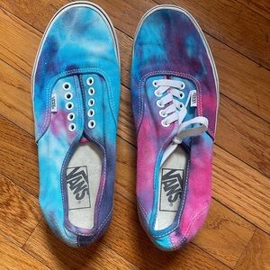 Vans Women's multicolor tie dye shoes